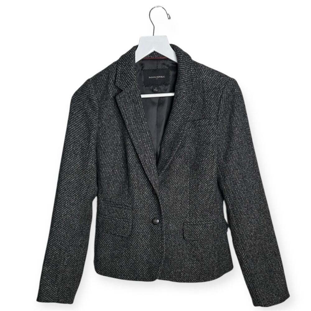 Banana Republic Polyester Wool blazer Suit Jacket W1773 Sz 4